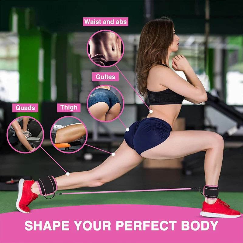 Ankle Strap Resistance Bands – Leg & Glute Workout Bands - Stylemein