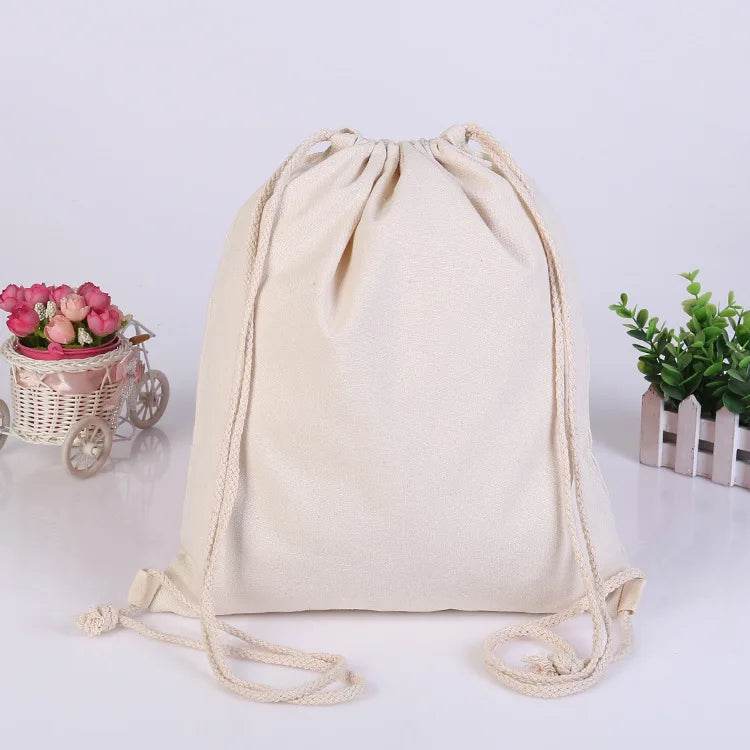 Canvas Backpack with Drawstring Closure: Versatile for Travel, Gym, & Everyday Use - Stylemein