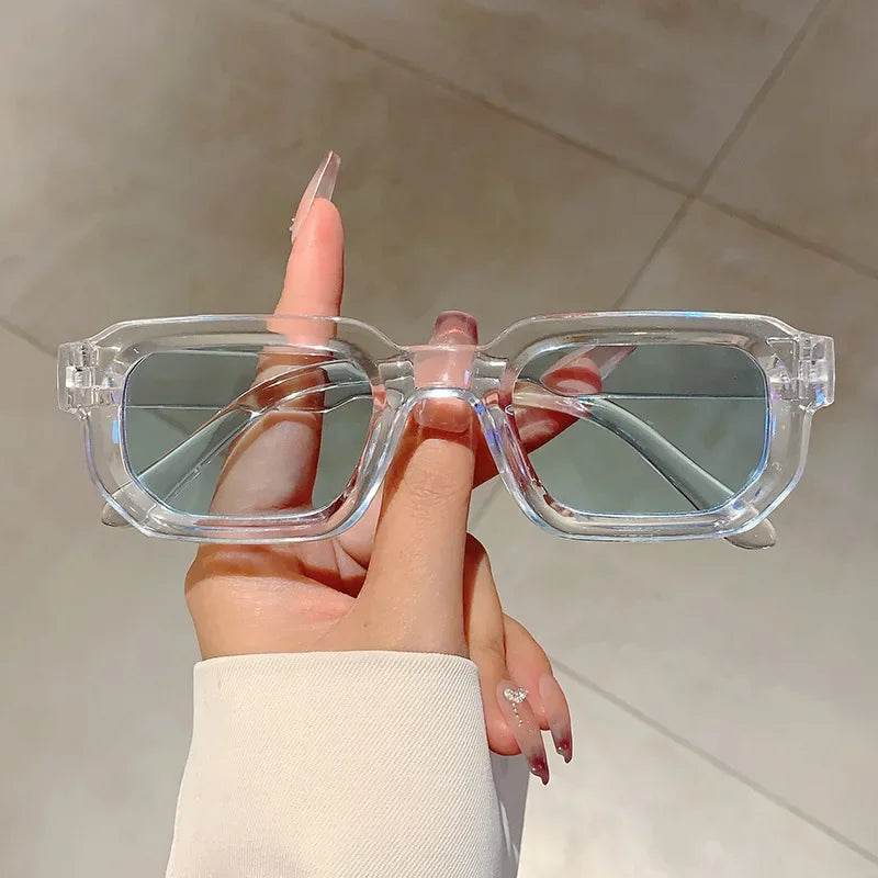 Stylemein - Vintage Rectangle Frame Sunglasses – Unisex Retro UV400 Eyewear for Fashion-Forward Men and Women