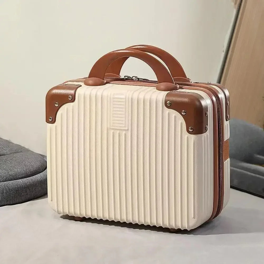 Mini Travel Suitcase 14" – Hard Shell Makeup & Cosmetic Case