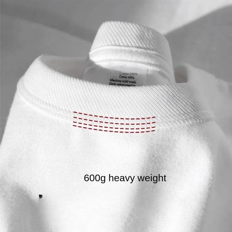 Oversized Heavyweight Cotton T-Shirt – Unisex Summer Tee - Stylemein