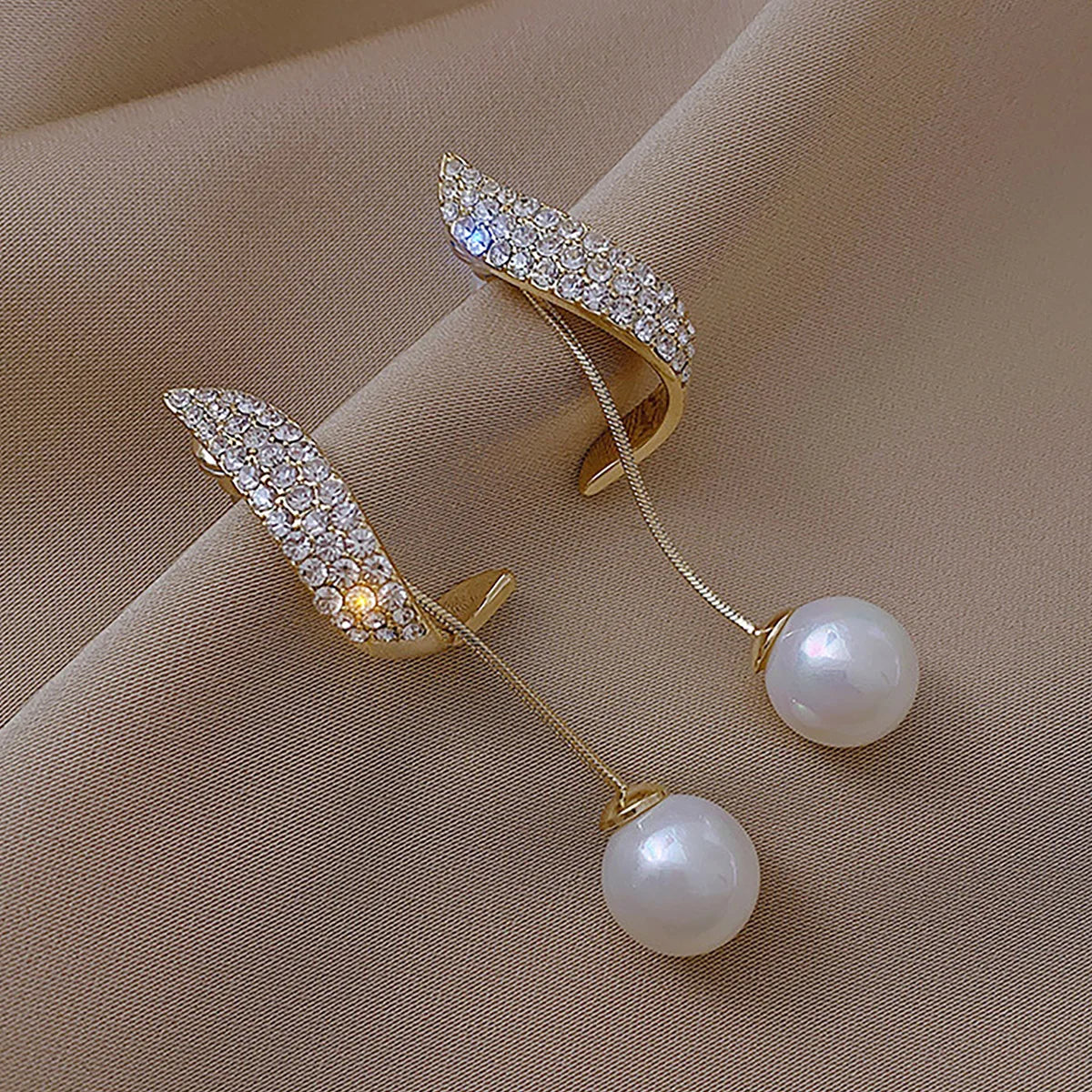Women’s Pearl Tassel Earrings Set – Elegant Trendy Jewelry Gift
