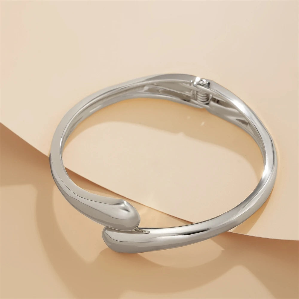 Gold metal bangle bracelet

