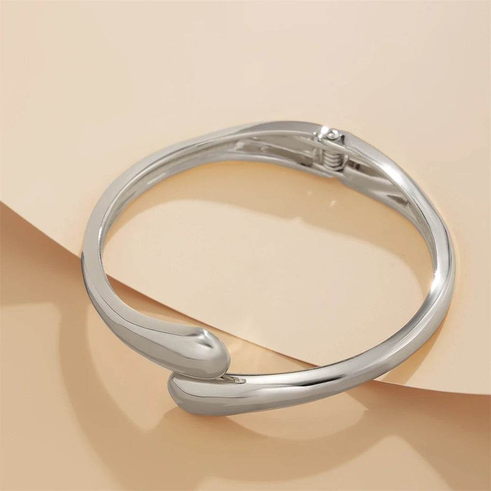 Gold metal bangle bracelet

