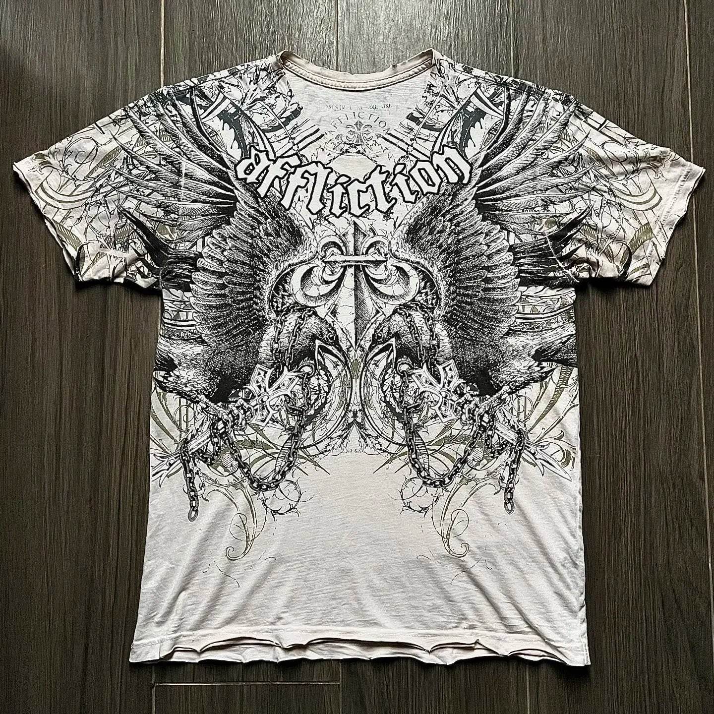 Oversized Vintage Graphic T-Shirt for Women – Edgy Punk Streetwear Tee with Bold Hip Hop Print - Stylemein
