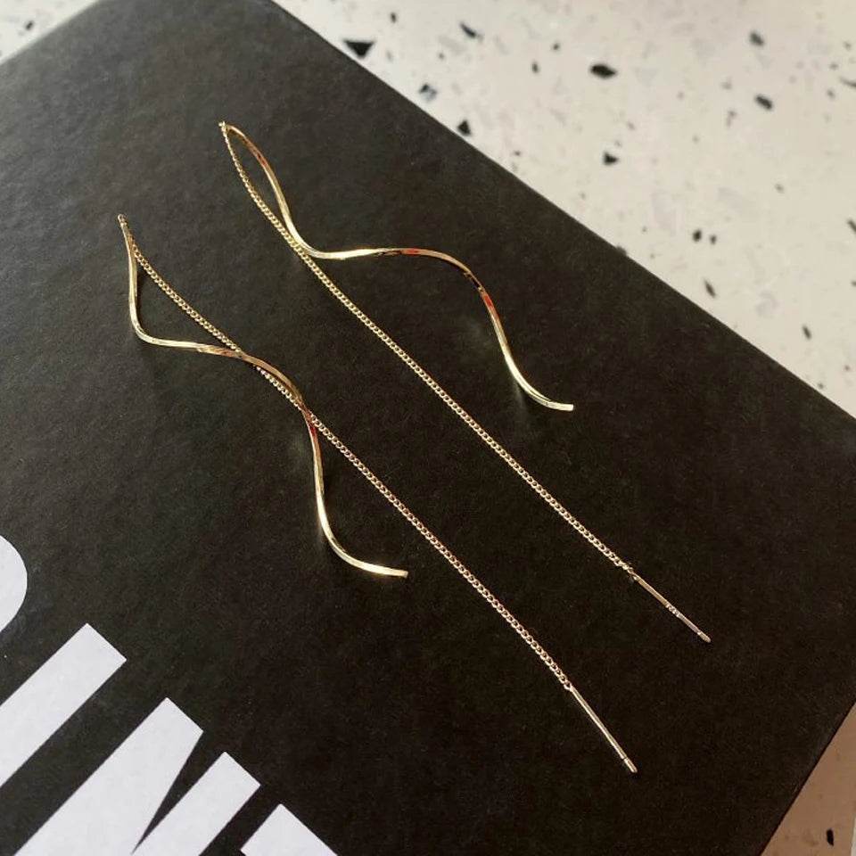 Korean threader earrings

