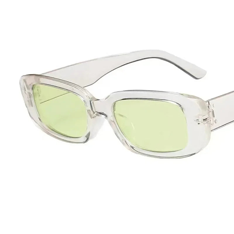 Vintage Small Rectangle Sunglasses – Retro Square Eyewear for Women with Anti-Glare UV Protection