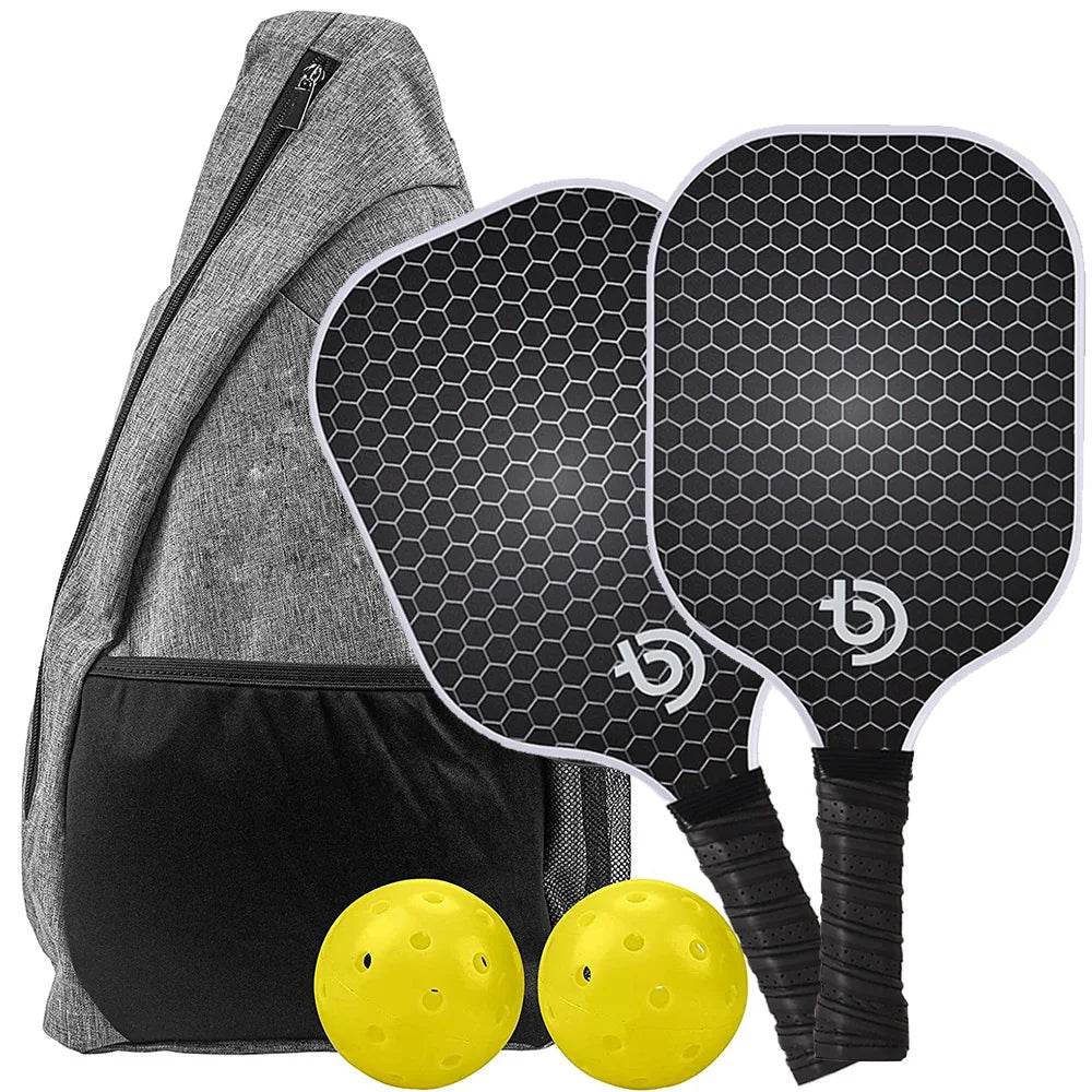 USAPA Pickleball Paddle Set – Graphite Carbon Fiber Racquets - Stylemein