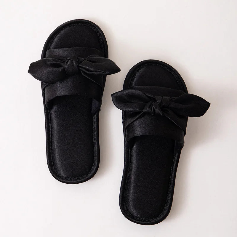 Women’s Bow Slides – Casual Flat Summer Flip Flops for Beach & Daily Wear