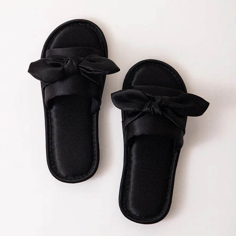 Women’s Bow Slides – Casual Flat Summer Flip Flops for Beach & Daily Wear - Stylemein