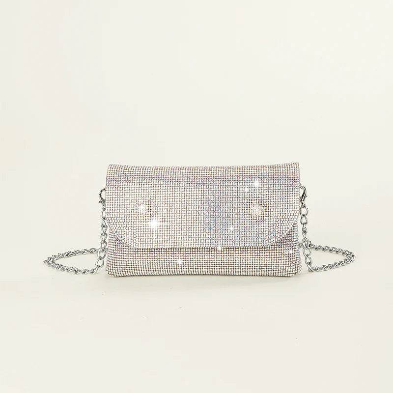 Sparkling Diamond Evening Clutch: Rhinestone Elegance for Women - Stylemein