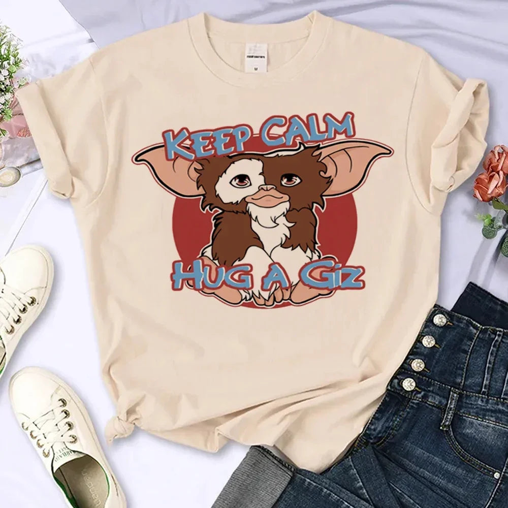 Women’s Gremlins Anime Comic Print T-shirt – Streetwear Graphic Tee