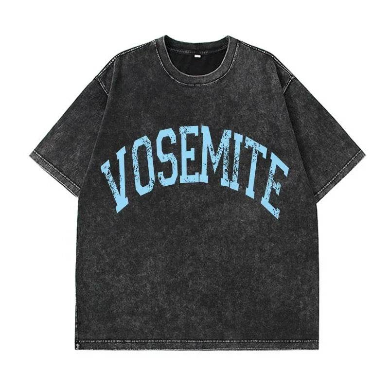 Fierce & Carefree - Vintage Oversized Graphic Tee with Multi Print for Ultimate Summer Vibes - Stylemein