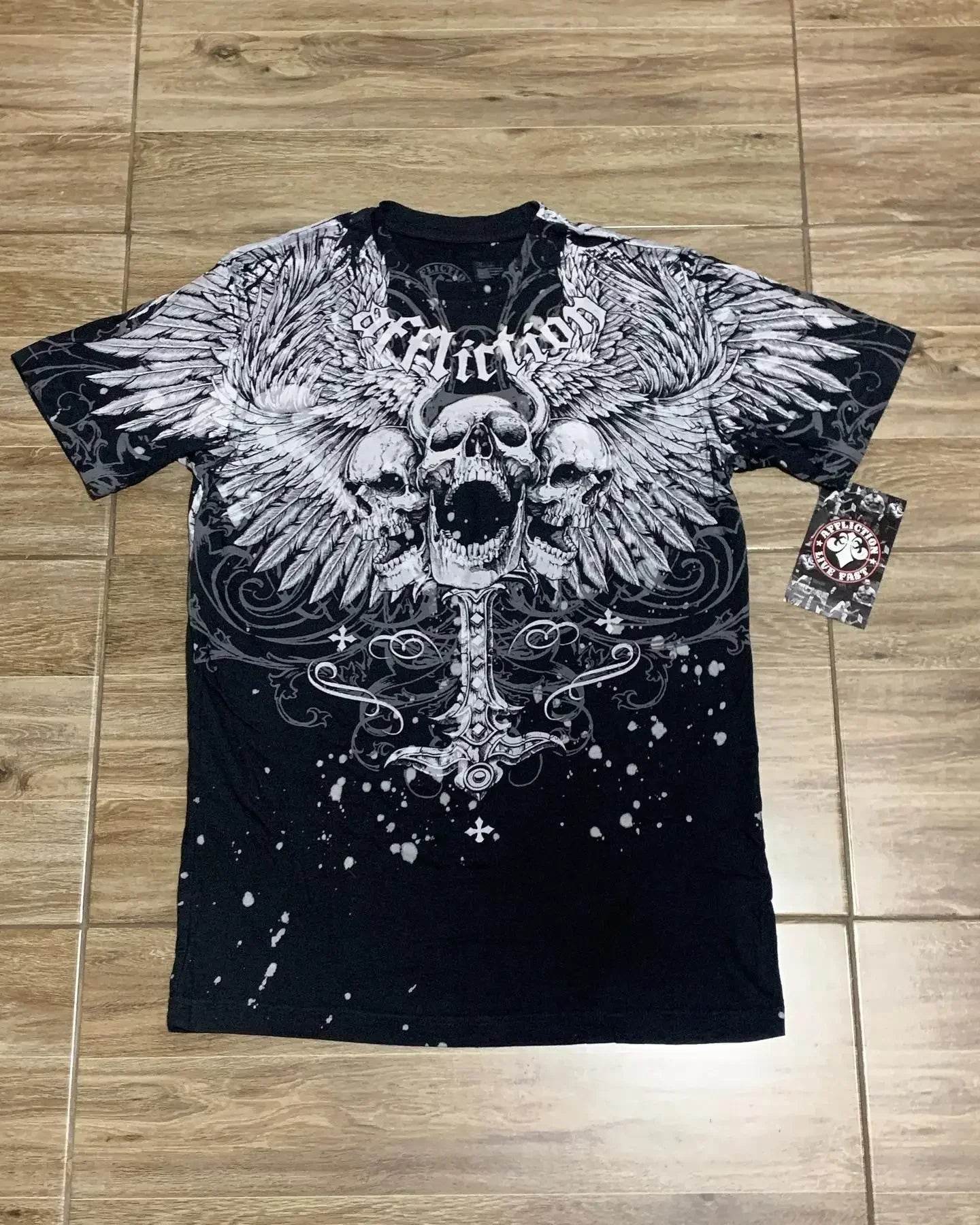 Oversized Vintage Graphic T-Shirt for Women – Edgy Punk Streetwear Tee with Bold Hip Hop Print - Stylemein