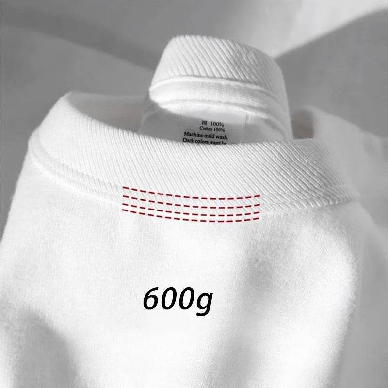 Oversized Heavyweight Cotton T-Shirt – Unisex Summer Tee - Stylemein