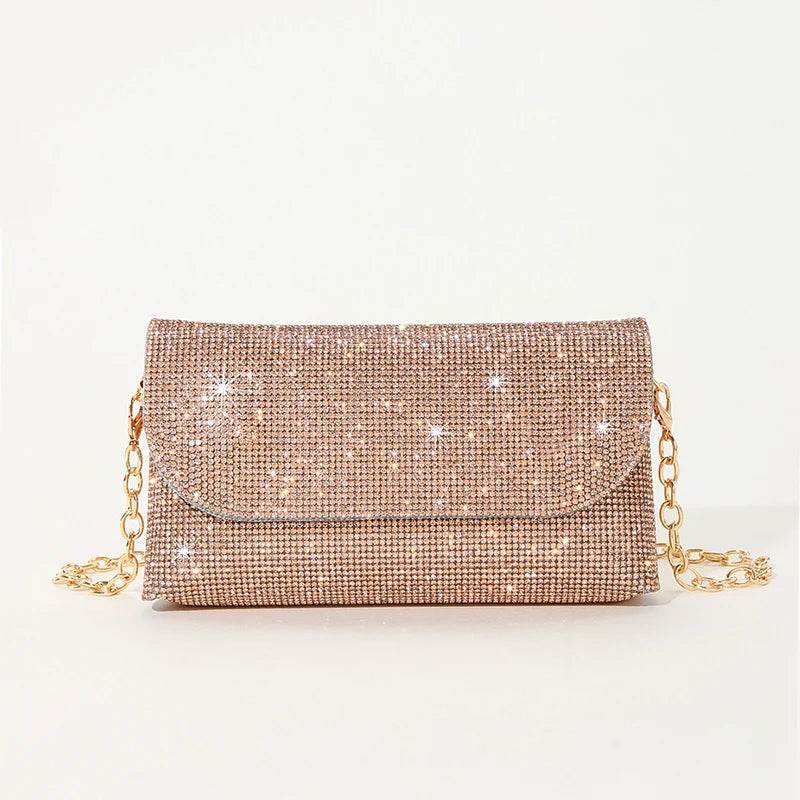 Sparkling Diamond Evening Clutch: Rhinestone Elegance for Women - Stylemein