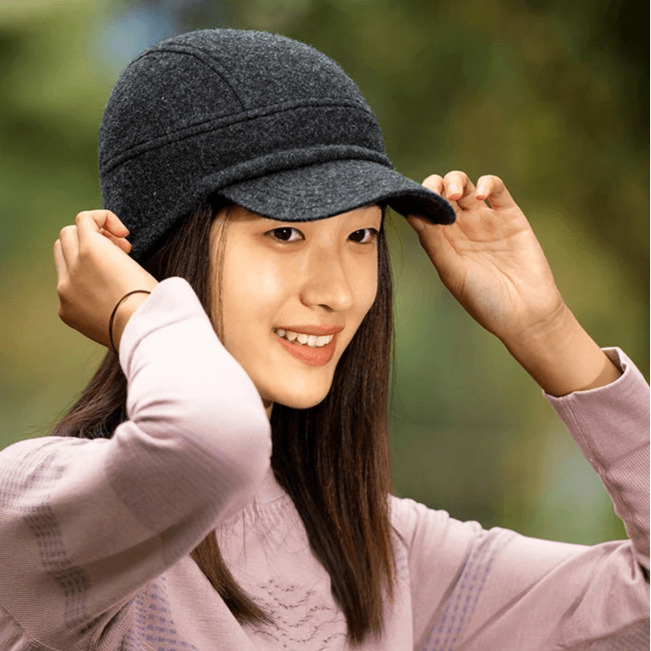 Warm Winter Ear Hat with Collapsible Brim: Ideal for Running & Outdoor Activities - Stylemein