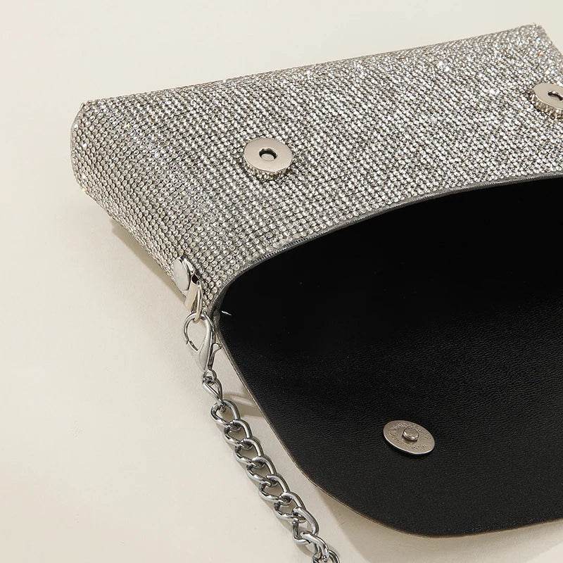 Sparkling Diamond Evening Clutch: Rhinestone Elegance for Women - Stylemein