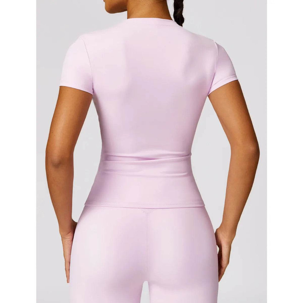 Breathable Slim Fit Sports T-Shirt – Women’s Active Gym Tee - Stylemein