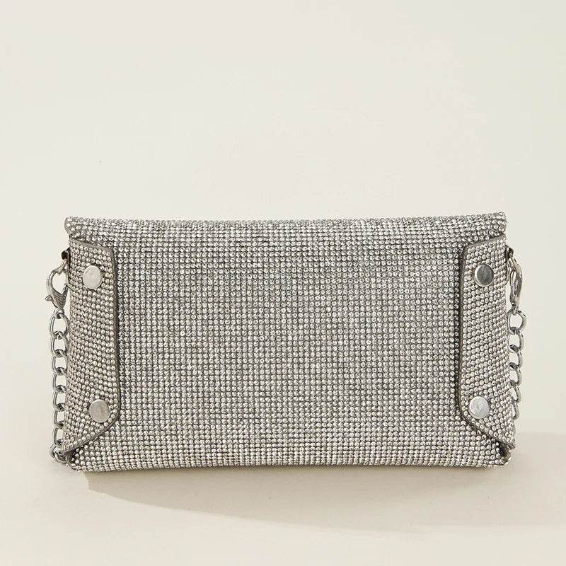 Sparkling Diamond Evening Clutch: Rhinestone Elegance for Women - Stylemein