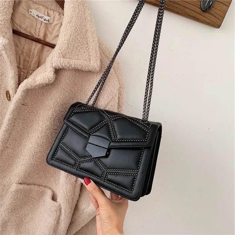 Handbags | Chain Brand PU Leather Bags | Fashion Shoulder Bag | Lady Luxury Small Handbags - Stylemein