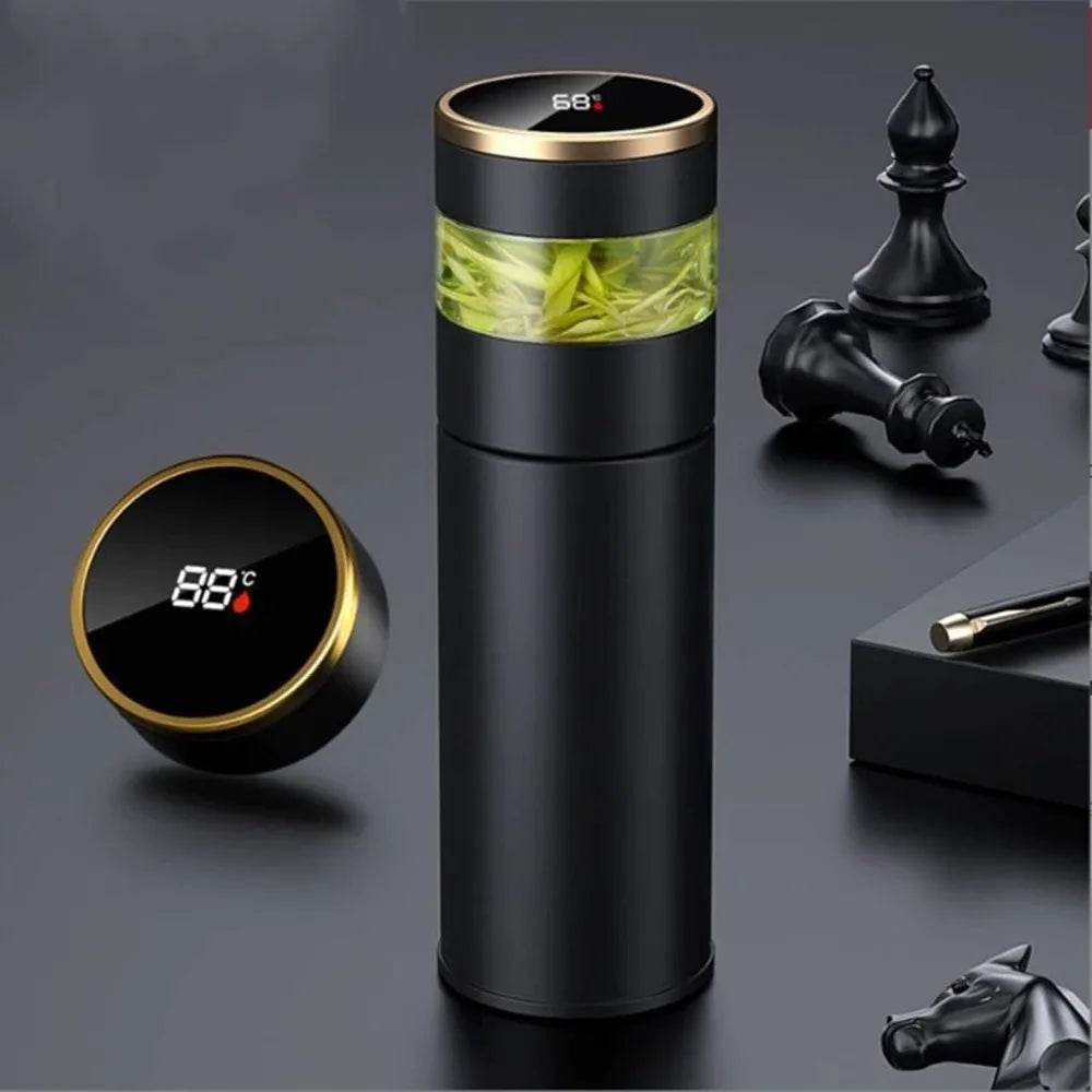 Smart Thermos with Tea Infuser & Temperature Display: Enjoy Perfect Tea On-the-Go (450ml)