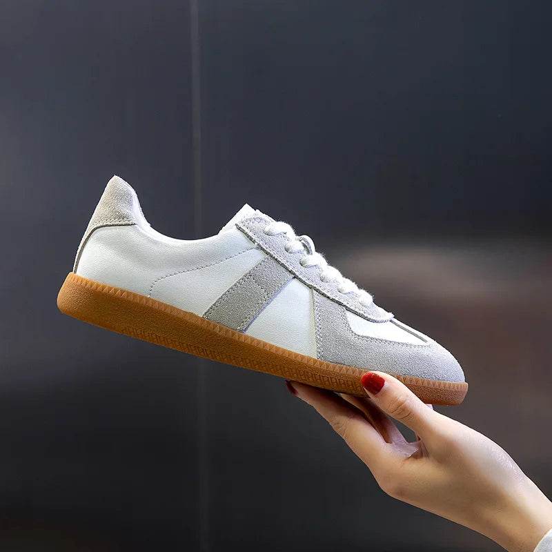 Genuine Leather Women's Training Shoes: Stylish Comfort for Everyday - Stylemein