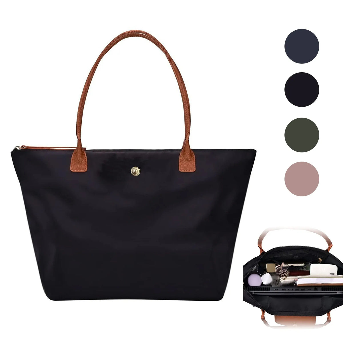 Women’s Nylon Dumpling Shoulder Handbag – Large Capacity Waterproof Tote & Storage Bag