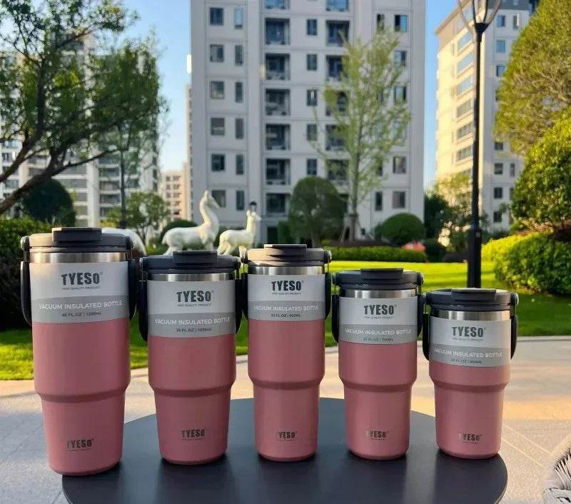 Double-Insulated Stainless Steel Travel Mug: Keep Drinks Hot or Cold On-the-Go