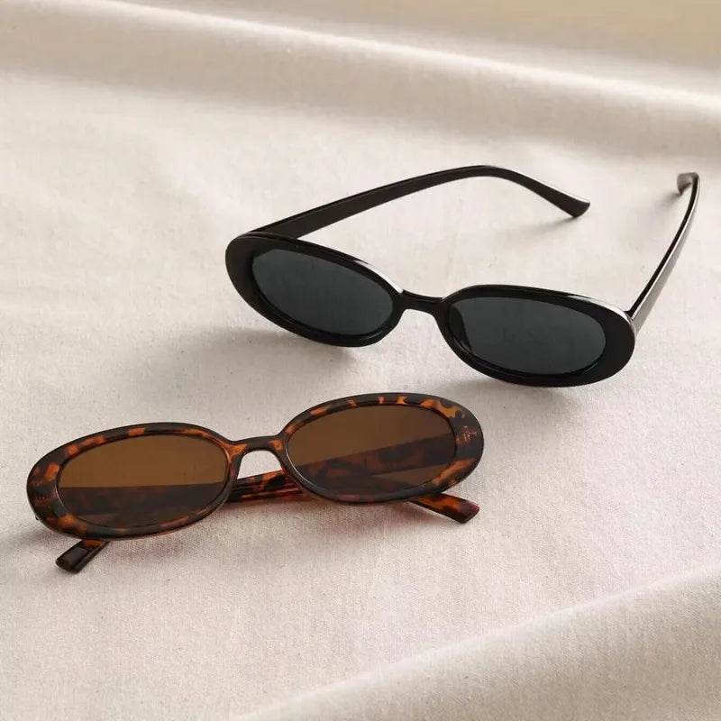 Stylemein - Vintage Oval Sunglasses for Women – Retro Small Frame UV400 Eyewear