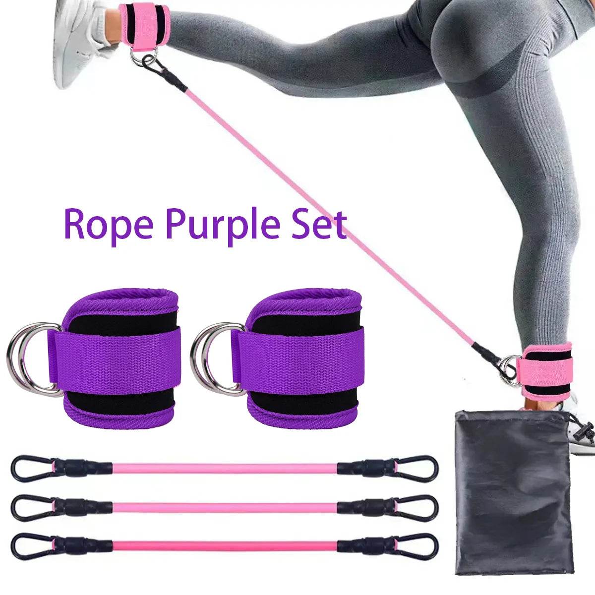 Ankle Strap Resistance Bands – Leg & Glute Workout Bands - Stylemein