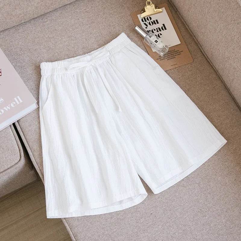 Short skirt | Embroidery Elastic Waist Korean Style Short skirt | Colorful Simple Oversize Female Trousers - Stylemein