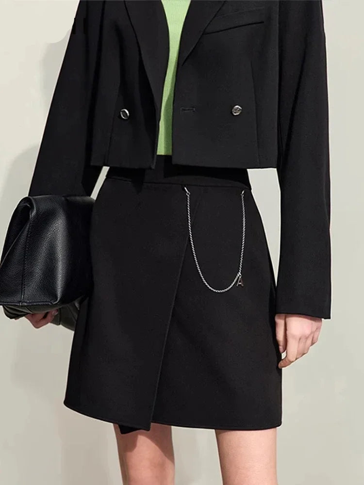 Women’s High-Waist A-Line Skirt – Minimalist Casual Spring Fashion