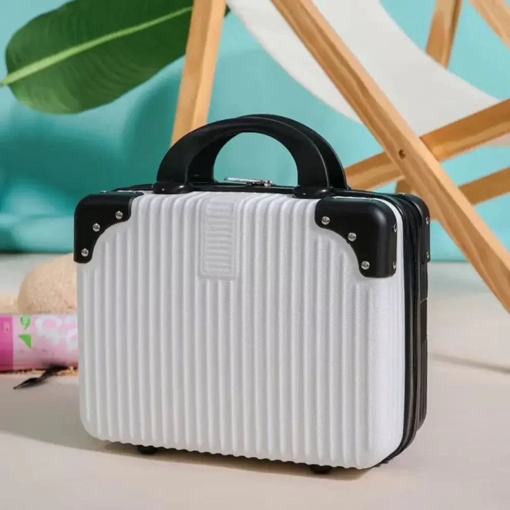 Mini Travel Suitcase 14" – Hard Shell Makeup & Cosmetic Case