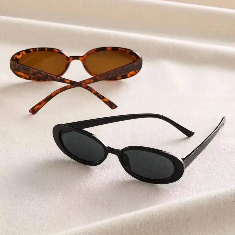 Stylemein - Vintage Oval Sunglasses for Women – Retro Small Frame UV400 Eyewear