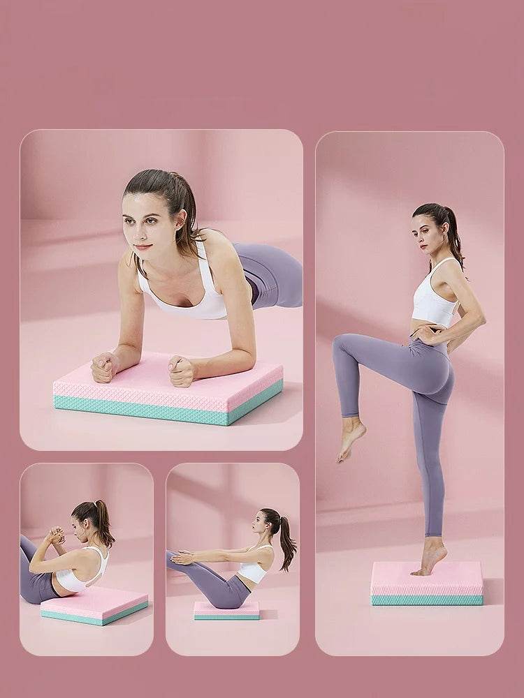 Non-Slip Foam Balance Mat: Thick, High-Rebound Cushion for Stability & Training - Stylemein