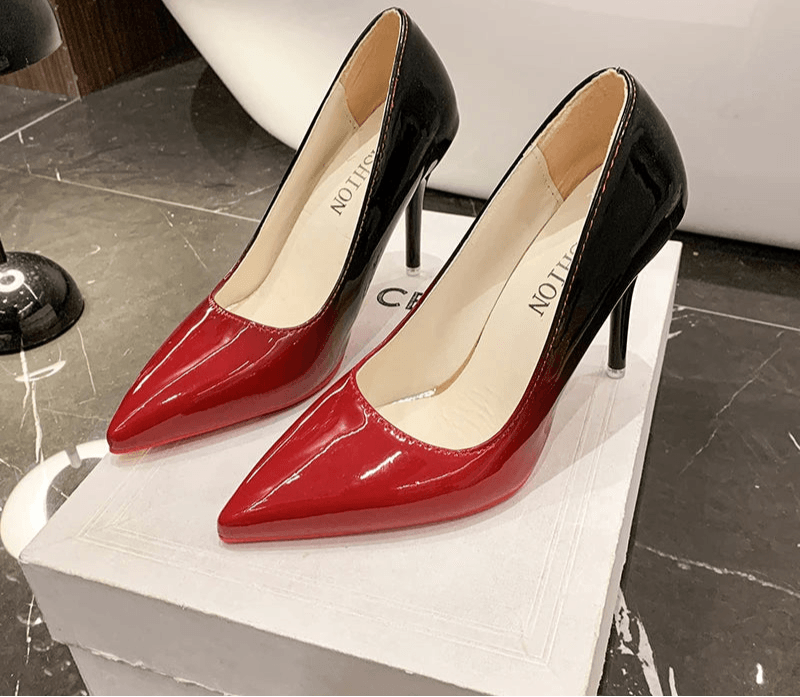 10cm Gradient Stiletto Heels – Pointed Toe Party Pumps for Women - Stylemein