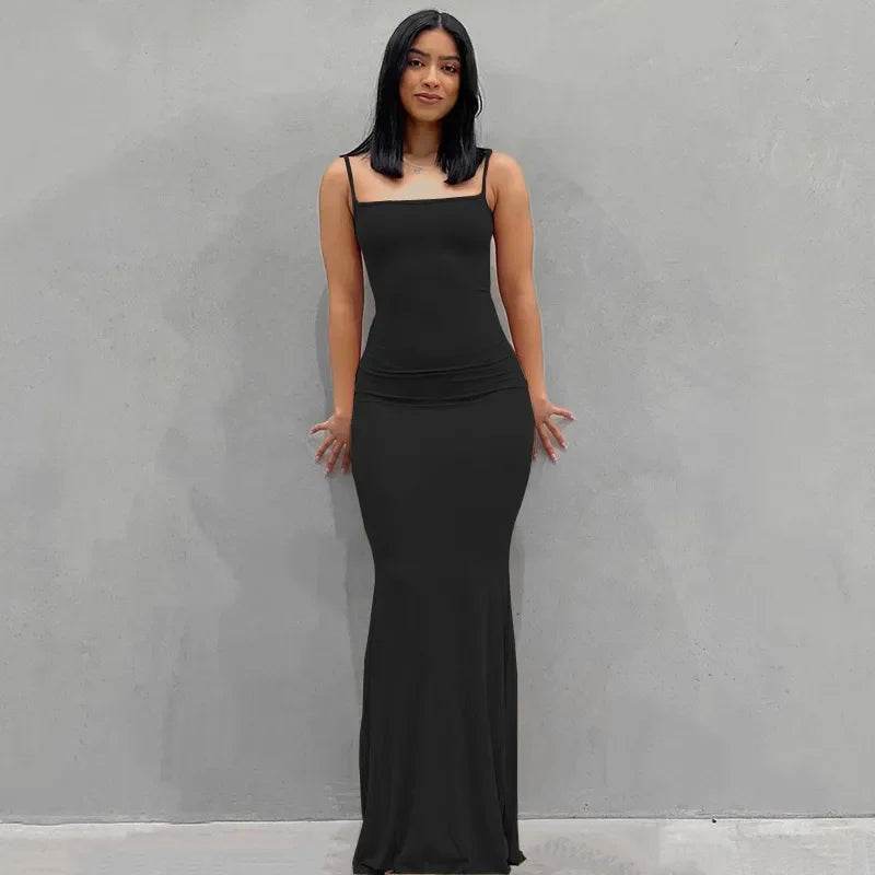 Inspired Sleeveless Backless Maxi Dress: Summer Sensation for Elegant Ladies - Stylemein