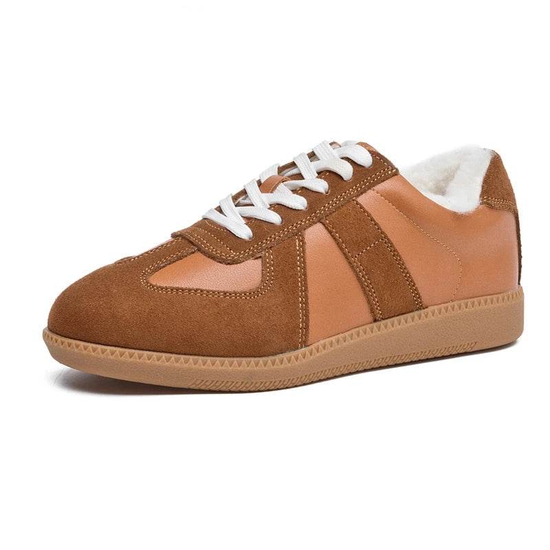 Genuine Leather Women's Training Shoes: Stylish Comfort for Everyday - Stylemein