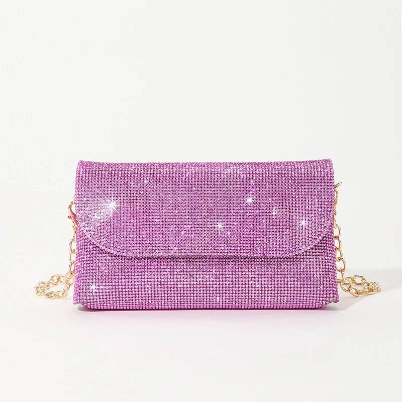 Sparkling Diamond Evening Clutch: Rhinestone Elegance for Women - Stylemein