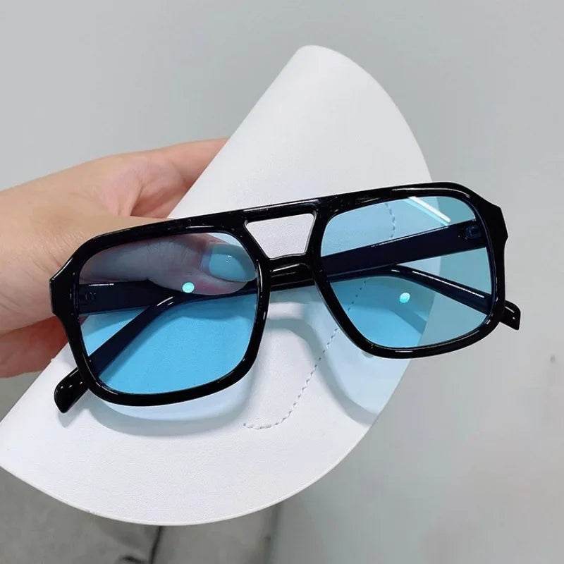 Stylemein - Oversized Square Sunglasses for Women – Aesthetic Studio-Inspired Colorful Eyewear for Bold Everyday Style