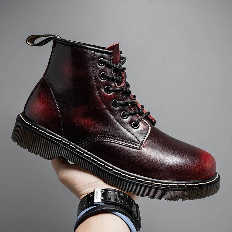 Genuine Leather Unisex Snow Boots – Warm, Stylish & Weather-Ready (Sizes 37–48) - Stylemein