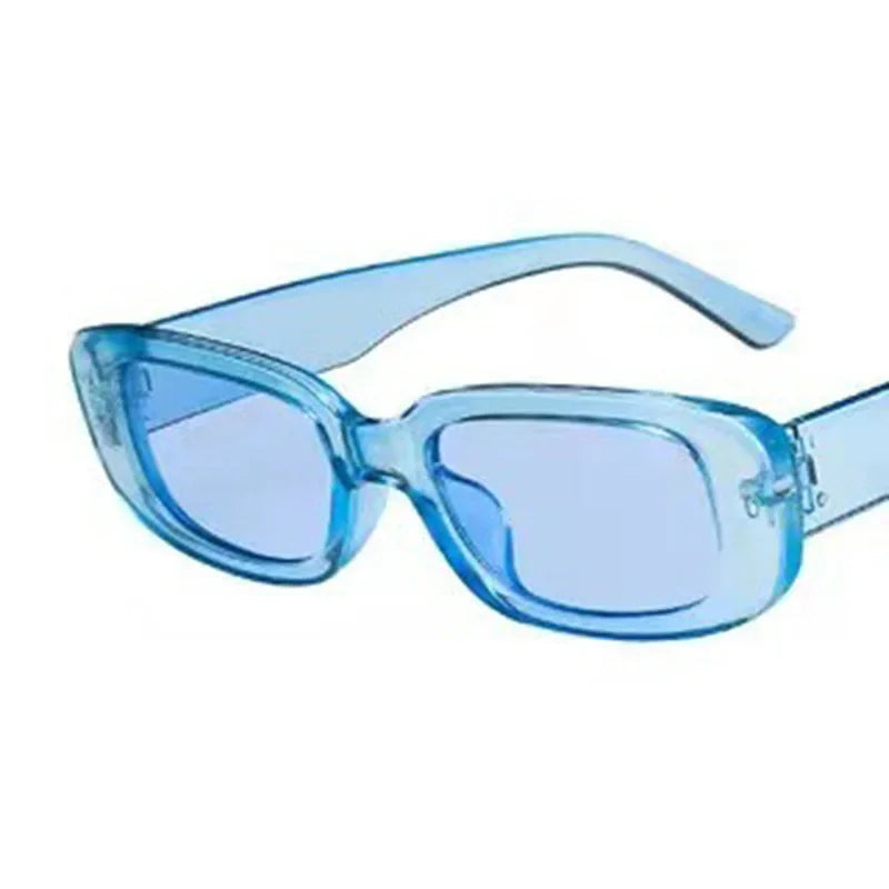 Vintage Small Rectangle Sunglasses – Retro Square Eyewear for Women with Anti-Glare UV Protection
