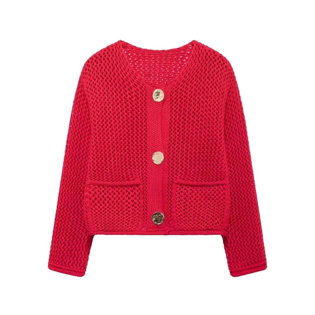 Stylemein - Women’s Knitted Cardigan – Loose Button Long Sleeve Autumn Winter Sweater