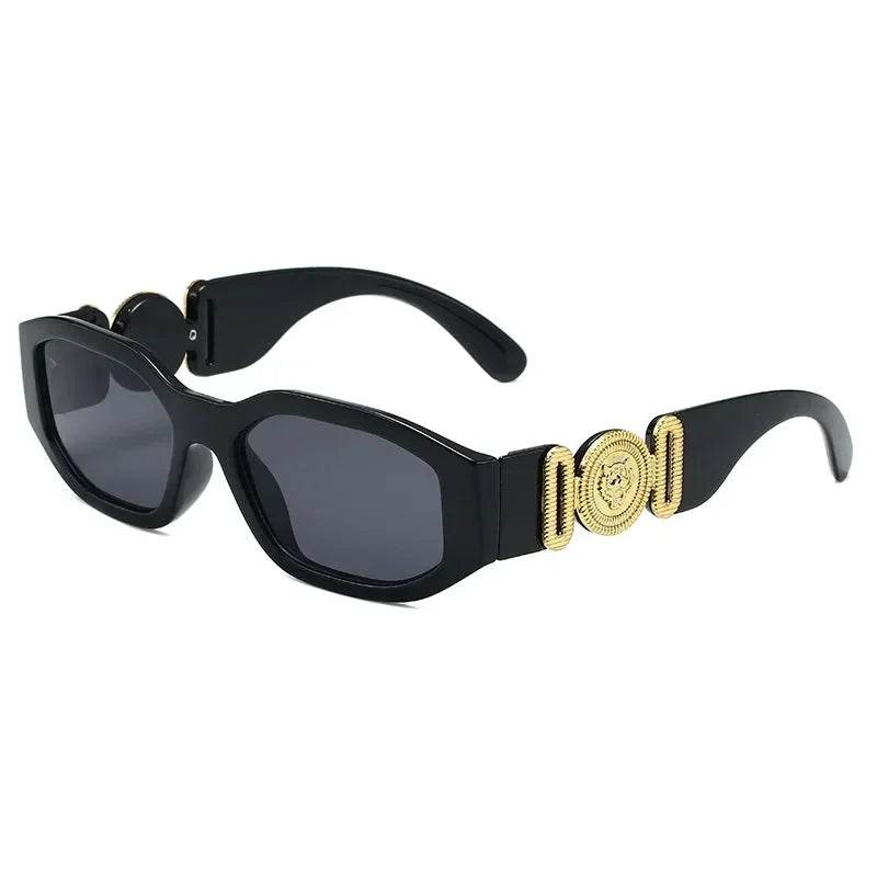 Stylemein - Retro Irregular Square Sunglasses – Small Frame UV400 Shades for Women & Men