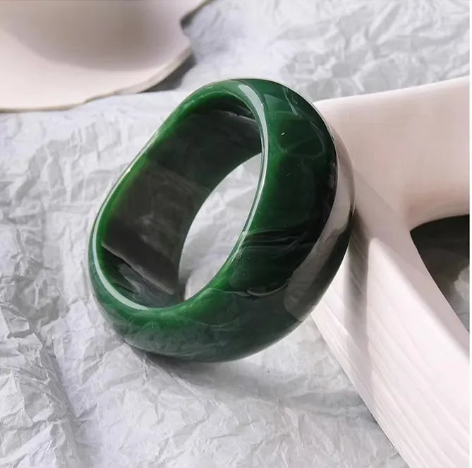 Wide Cuff Geometric Metal Bangles for Women & Men