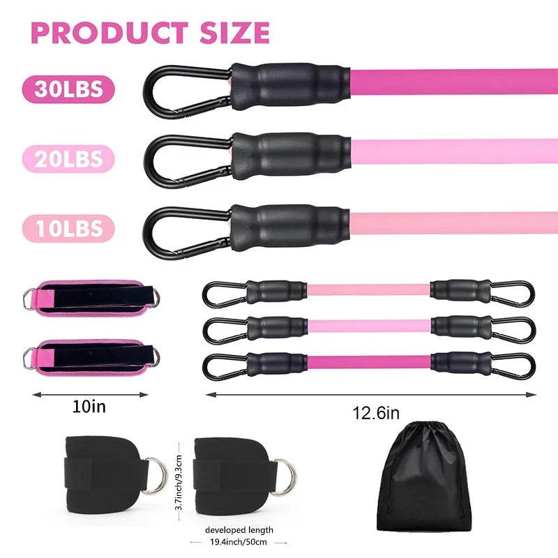 Ankle Strap Resistance Bands – Leg & Glute Workout Bands - Stylemein
