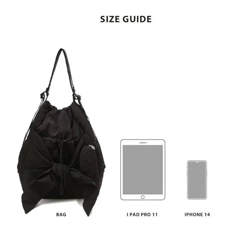 Stylish Drawstring Backpack for Women: High-Capacity & Fashionable Nylon - Stylemein