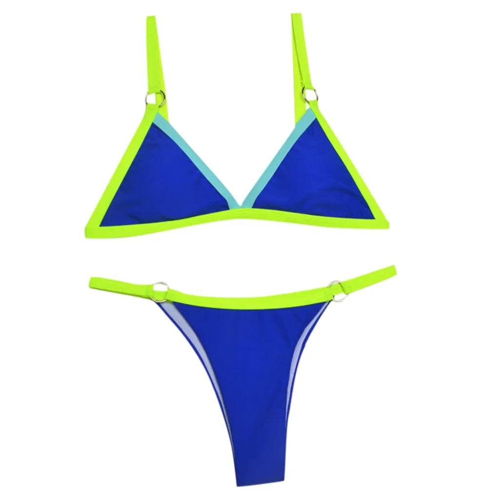 Sexy Bikini Set Beachwear Two Piece Set Summer Thong Bathing Suit Brazilian Swimsuit - Stylemein
