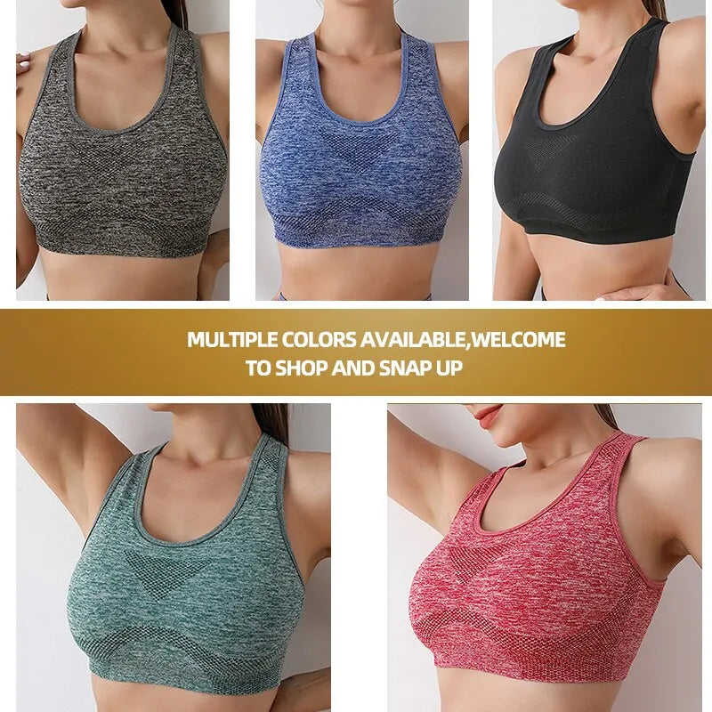 Moisture-wicking workout bra

